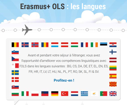 ERASMUS+ OLS : les langues