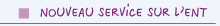 Nouveau Service sur l’ENT