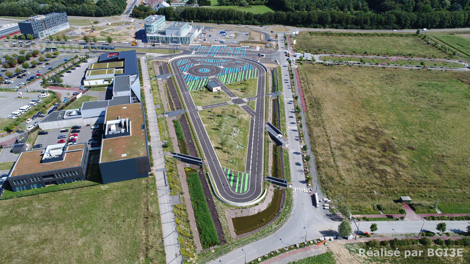 Inauguration de la piste d'essai Gyrovia à Valenciennes