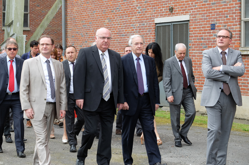 Arenberg, creative mine - Pose de première pierre au futur pôle d'excellence en images et médias numériques
