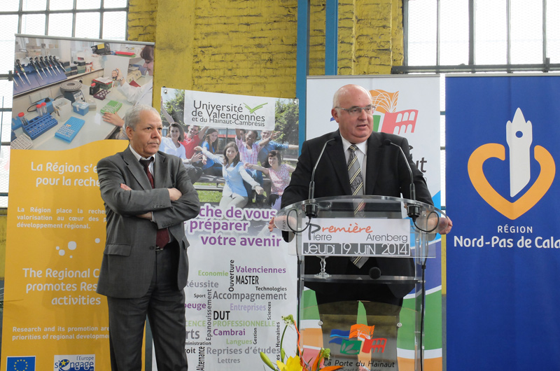 Arenberg, creative mine - Pose de première pierre au futur pôle d'excellence en images et médias numériques