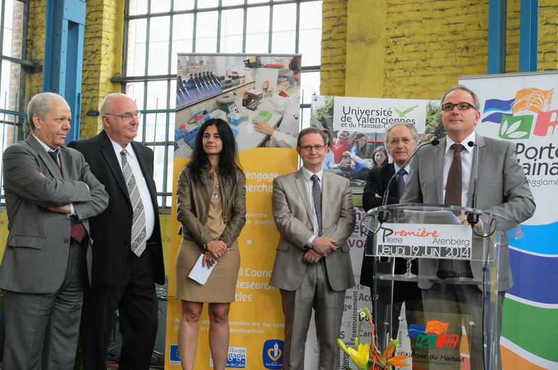 Arenberg, creative mine - Pose de première pierre au futur pôle d'excellence en images et médias numériques