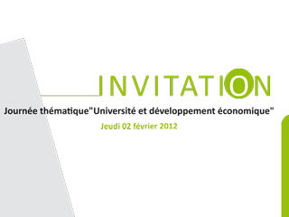 Journée thématique "Université et développement économique"