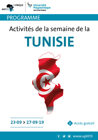 Dans le cadre de l Année de l Afrique, nous vous proposons le programme culturel et scientifique de la semaine tunisienne qui a lieu du 23 au 27 septembre