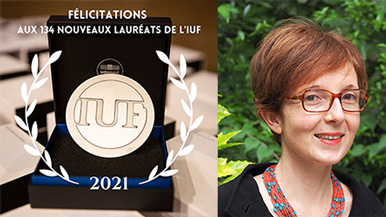 Nouveaux lauréats de l’IUF (Institut Universitaire de France) dont Blandine Perona de l'UPHF