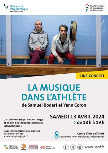 LA MUSIQUE DANS L'ATHLÈTE - de Samuel Bodart et Yann Coron - Un ciné-concert qui met en image et en son des séquences sportives internationales.
