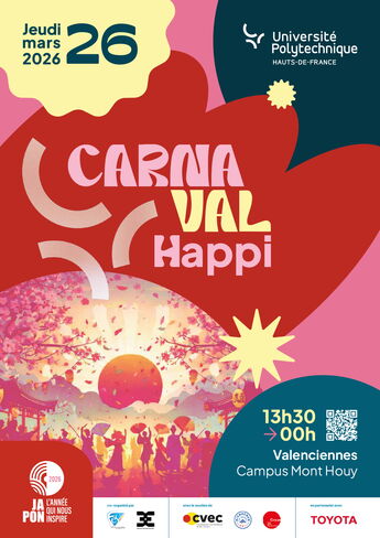 Carnaval Happi - Jeudi mars 2026 - 13h30 > 0h - Valenciennes - Campus Mont Houy