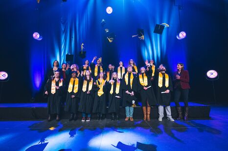 Photo de la cérémonie de remise de diplômes de l'ISH