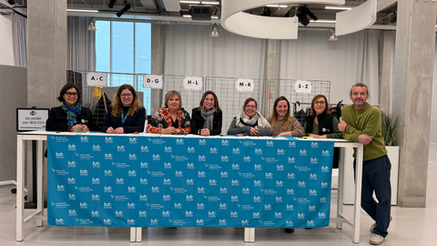 L'équipe IUT au salon poste BUT