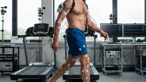 Projet MUSCLEE, Homme avec capteur pour pour l’estimation des efforts musculaires