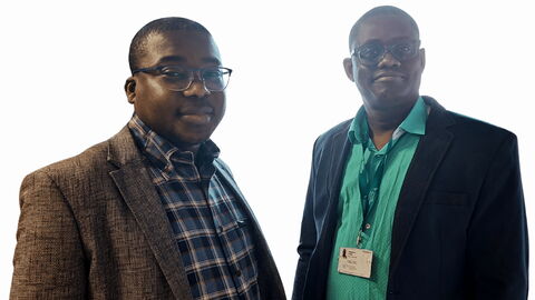 Soilio Coulibaly, président et Camel Aristide Gbedjinon à droite, secrétaire général du Cedoc²Larsh