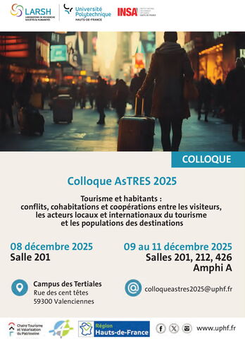 Colloque asTRES 2025 - Tourisme et habitants 