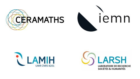 Les logos des 4 laboratoires de recherche de l'UPHF