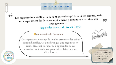 citation de la semaine