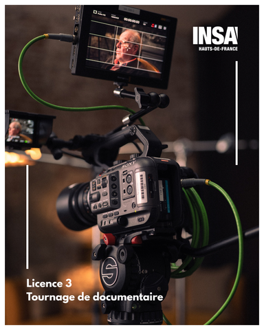 Une caméra Sony FX6 sur le tournage du documentaire Rémanence