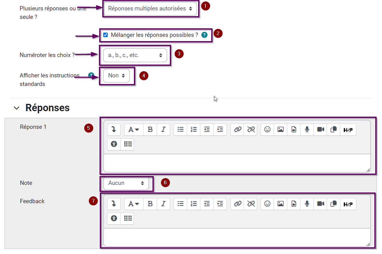 Choix multiples (QCM) [Espace de Documentation]